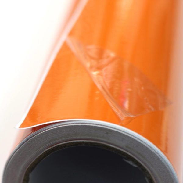 Пленка оранжевый суперглянец (с защитным слоем)